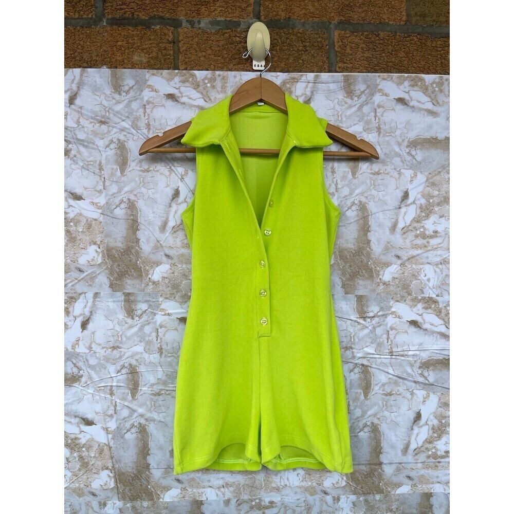 Frankies Bikinis Jane Terry playsuit romper XS - Picture 3 of 10